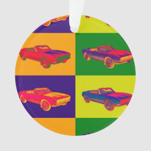 1967 Chevy Camaro RS Converteerbare Pop Art Ornament