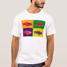 1967 Chevy Camaro RS Converteerbare Pop Art T-shirt