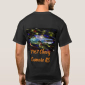 1967 Chevy Camaro RS Mannen Basic Dark T-Shirt (Achterkant)