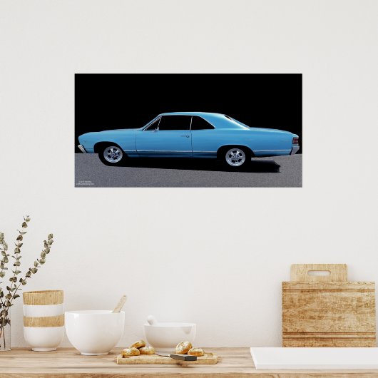1967 CHEVY MALIBU POSTER (Cuisine)