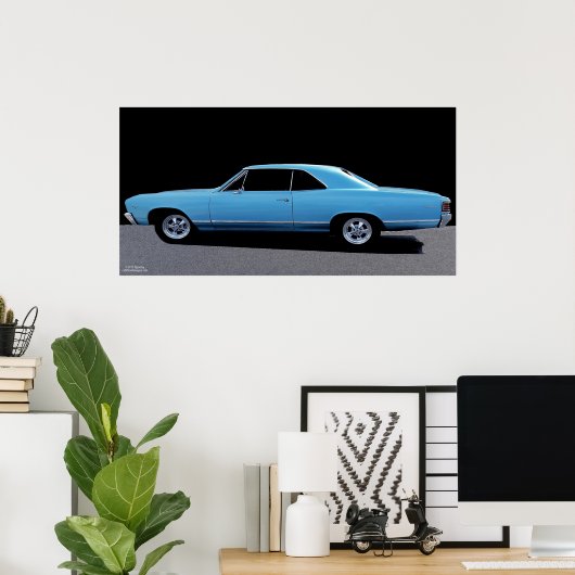 1967 CHEVY MALIBU POSTER (Bureau à domicile)
