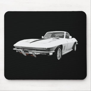1967 Corvette Sportauto: Witte afwerking: Muismat