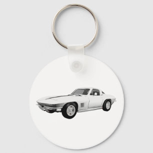 1967 Corvette Sportauto: Witte afwerking: Sleutelhanger