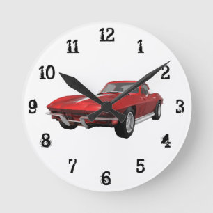 1967 Corvette: Wall Clock Ronde Klok
