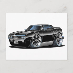 1967 Firebird Black Car Briefkaart