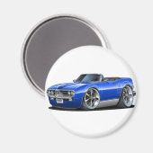 1967 Firebird Blue Cabrio Magneet (Voorkant / Achterkant)