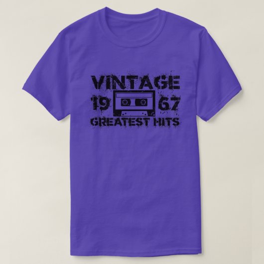 1967 Grootste Hits Zwart T-shirt (Design voorkant)
