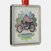 1967 Klassieke motorfiets Yamaha Metalen Ornament (Rechts)