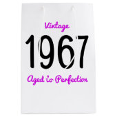 1967 oud tot perfectie 50 verjaardagsfeestje medium cadeauzakje (Voorkant)