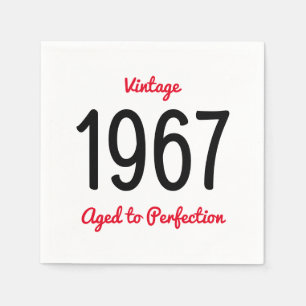  1967 oud tot perfectie 50 verjaardagsfeestje servetten