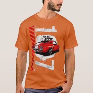1967 Patriottische Amerikaanse V8 Muscle Pony Must T-shirt