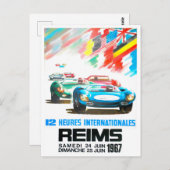 1967 Reims 12u Grote Prijs Briefkaart (Voorkant / Achterkant)