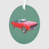 1967 Rood Converteerbare Camaro-spier Ornament (voorkant)