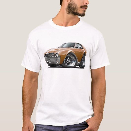 1968-69 AMX bruin-witte auto T-shirt (Voorkant)