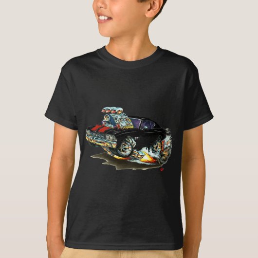 1968-69 Chevelle Black-Red Car T-shirt (Voorkant)