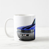 1968-69 Chevelle Blue-Black Car Koffiemok (Links)