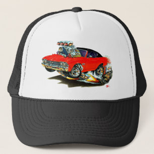 1968-69 Chevelle Red en Black Top Car Trucker Pet
