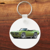 1968-69 GTO Green Convertible Sleutelhanger (Voorkant)
