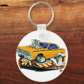 1968-71 Dodge Dart Oranje auto Sleutelhanger (Voorkant)