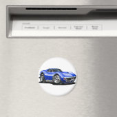 1968-72 Corvette Blue Car Magneet (Insitu (Vaatwasser))