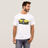 1968-72 Corvette gele auto T-shirt (Voorkant volledig)