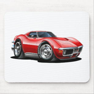 1968-72 Corvette Red Car Muismat