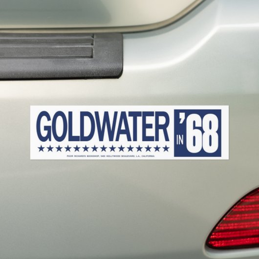 1968 Barry Goldwater Bumpersticker (Op auto)