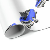 1968 Blauwe spierwagen Cadeaupapier (Rol Hoek)