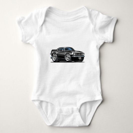 1968 Camaro Black-White Car Romper (Voorkant)