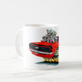 1968 Camaro Red-Black Car Koffiemok (Voorkant links)