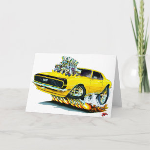 1968 Camaro Yellow-Black Car Kaart