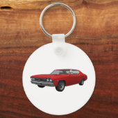 1968 Chevelle SS: Roodfinse Sleutelhanger (Voorkant)