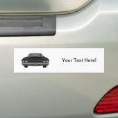 1968 Chevelle SS: Zwarte afwerking Bumpersticker (Op auto)