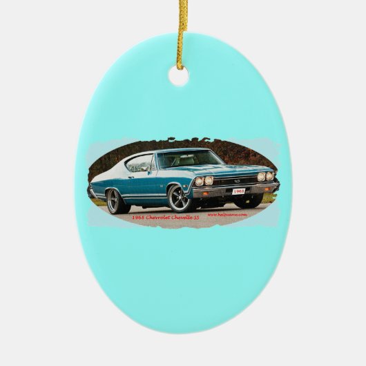 1968_Chevrolet_Chevelle_SS Keramisch Ornament (Voorkant)