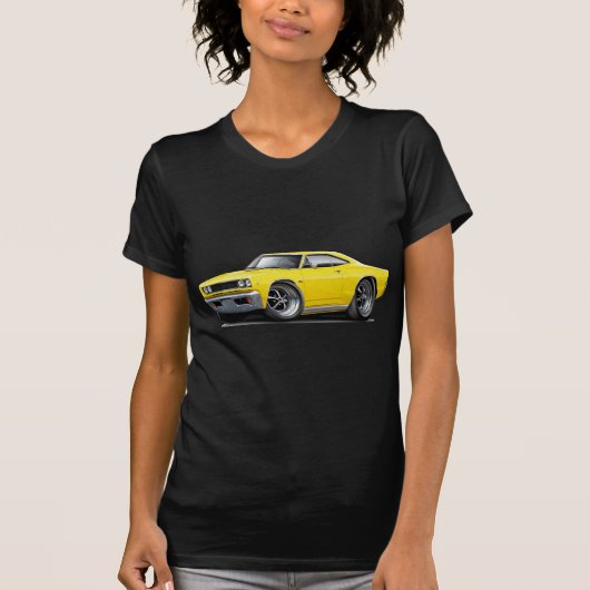 1968 Coronet RT Gele auto T-shirt (Voorkant)