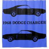 1968 Dodge Charger Muscle Voiture Douche Rideau (Devant)