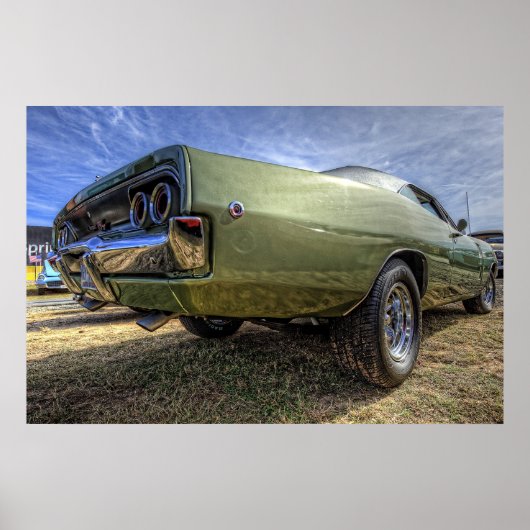 1968 Dodge-lader op HDR Poster (Voorkant)