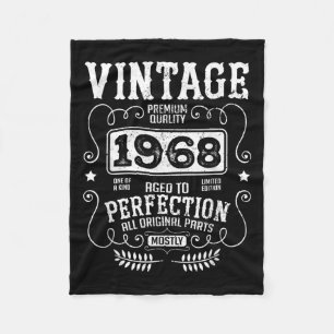 1968 Geboortejaar Verjaardag Grappige quotes Retr Fleece Deken