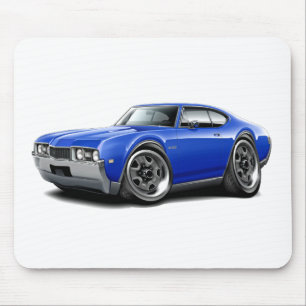 1968 Olds 442 Blue Car Muismat