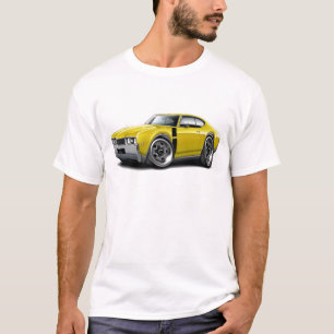 1968 Olds 442 Yellow-Black Car T-shirt