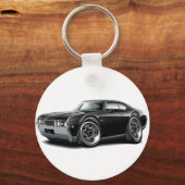 1968 Olds 442 Zwarte auto Sleutelhanger (Voorkant)