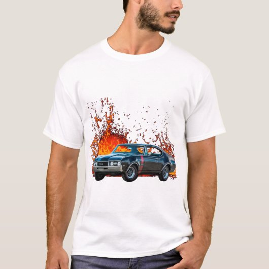 1968 Olds Cutlass 442 T-shirt (Voorkant)