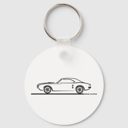 1968 Pontiac Firebird Sleutelhanger (Voorkant)