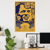 1968 Poster Psychédélique RFK "Chambre À Part" (Bureau à domicile)