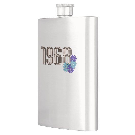 1968 Vredesteken Hippie Flower Power Aqua Paarse Flacon (Links)