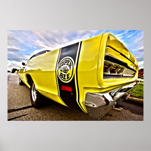1969 1970 Dodge Coronet Super Bee HDR Poster artis (Devant)
