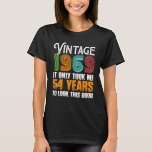 1969 54 jaar oud vogelidee voor vader t-shirt