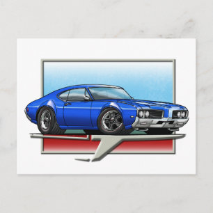 1969 Blue Cutlass Briefkaart