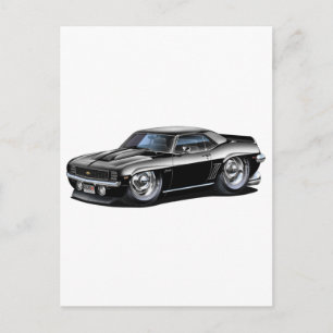 1969 Camaro Black Car Briefkaart