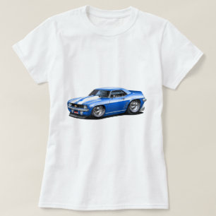 1969 Camaro SS Blue-White Car T-shirt